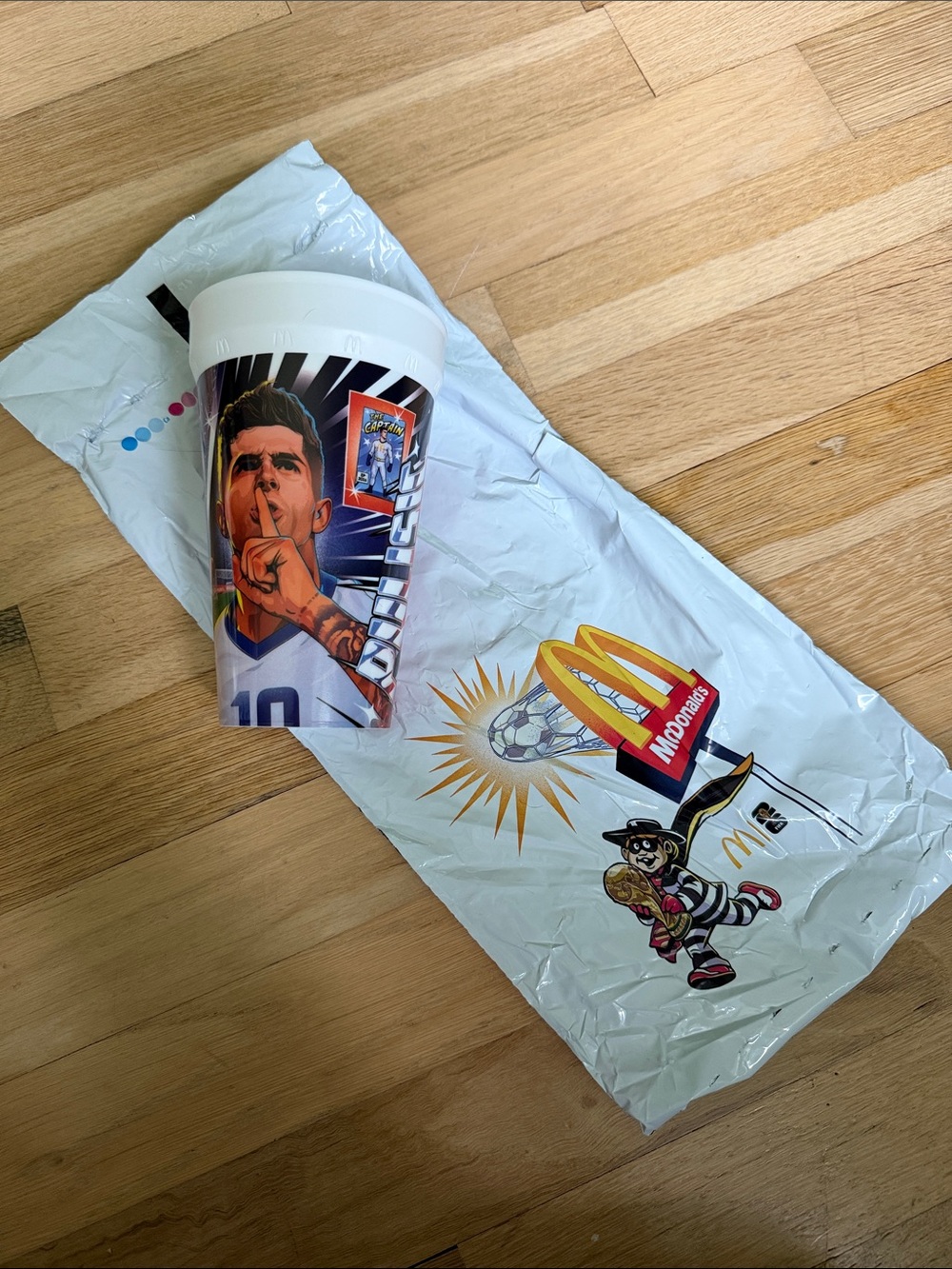NWT FIFA World Cup Pulisic USA McDonald's Soccer Promo Cup and Bag 🇺🇸
